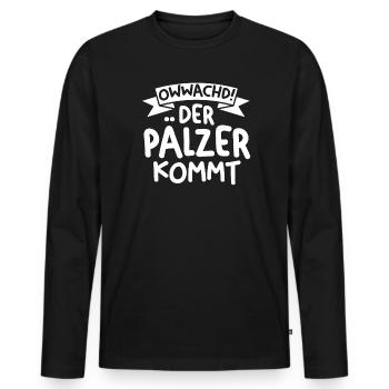 Schorle Pfalz Weinliebhaber Geschenk - Männer Premium Bio Langarmshirt - Schwarz - Vorne - Nico (187cm)