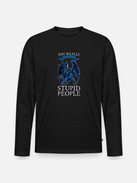 Dragon Dragon Mythical Creature Gift - Men's Premium Organic Long Sleeve Shirt - black