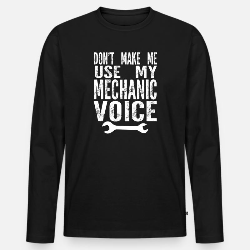 Kfz-Mechaniker Schrauber Schrauber Geschenk - Männer Premium Bio Langarmshirt - Schwarz