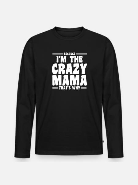 Mama Oma Oma Geschenk - Männer Premium Bio Langarmshirt - Schwarz