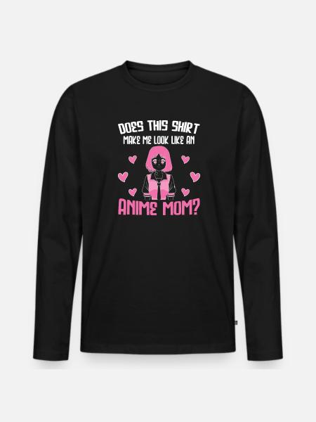 anime merch Anime anime mom Geschenk - Männer Premium Bio Langarmshirt - Schwarz