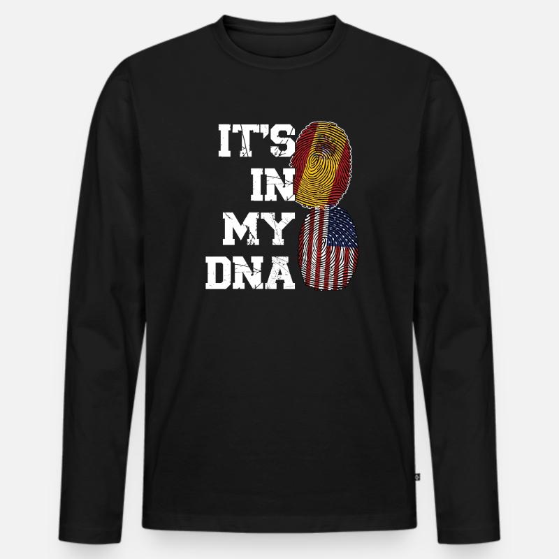 Spanisch Spanien Spanische Wurzeln Geschenk - Männer Premium Bio Langarmshirt - Schwarz