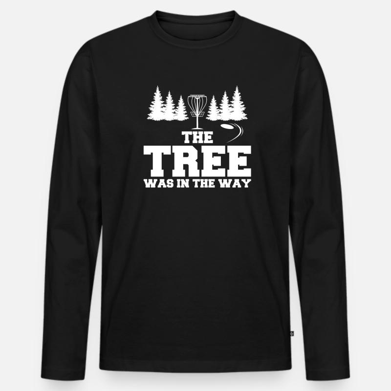 Discgolfer Discgolf Discgolfing Geschenk - Männer Premium Bio Langarmshirt - Schwarz