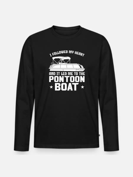 Ponton Pontonierboot Geschenk - Männer Premium Bio Langarmshirt - Schwarz