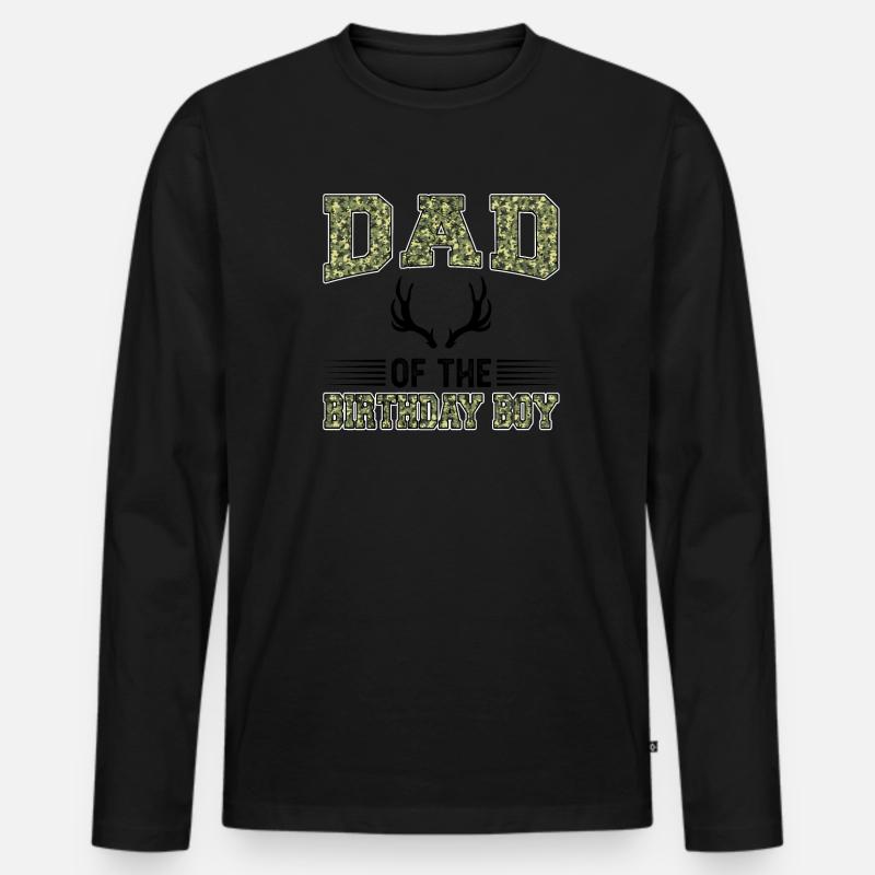 Jäger Jagd Jagd Geschenk - Männer Premium Bio Langarmshirt - Schwarz