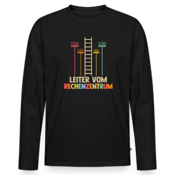 Gartenarbeit Garten Gärtnern Geschenk - Männer Premium Bio Langarmshirt - Schwarz - Vorne - Nico (187cm)