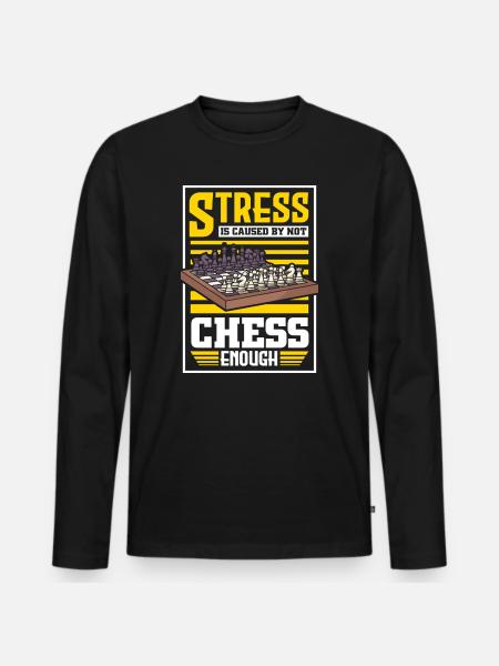 Chess Chess Player Chessboard - Men's Premium Organic Long Sleeve Shirt - black