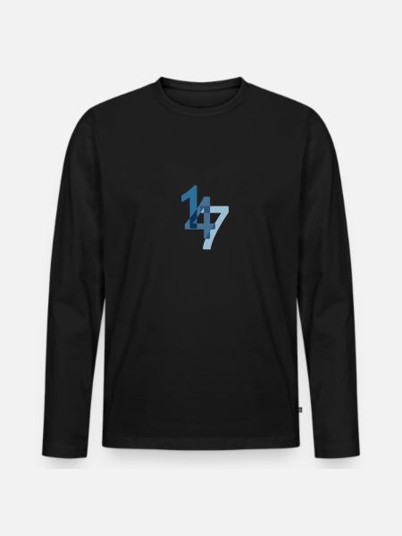 Snooker 147 Maximum im Break - Männer Premium Bio Langarmshirt - Schwarz