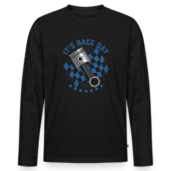 Autorennen Geschenk Motorsport - Männer Premium Bio Langarmshirt - Schwarz - Vorne - Nico (187cm)