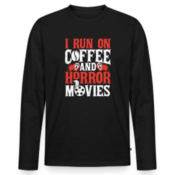Halloween Horrorfilm Geschenk - Männer Premium Bio Langarmshirt - Schwarz - Vorne - Nico (187cm)