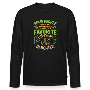 Schauspielerin Theater Geschenk - Männer Premium Bio Langarmshirt - Schwarz - Vorne - Nico (187cm)