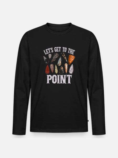 Arrowhead Hunter Pfeilspitze Geschenk - Männer Premium Bio Langarmshirt - Schwarz