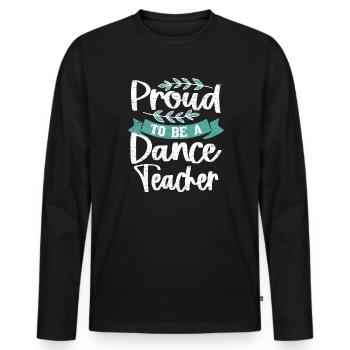 Tänzer Tanzen Tanzlehrer - Männer Premium Bio Langarmshirt - Schwarz - Vorne - Nico (187cm)