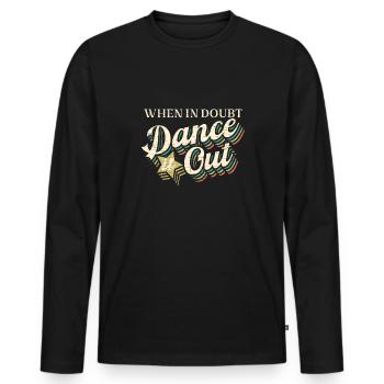 Tänzer Tanzen - Männer Premium Bio Langarmshirt - Schwarz - Vorne - Nico (187cm)