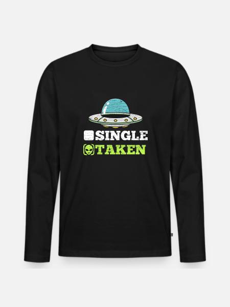 Alien Abduction Außerirdisch Ufo - Männer Premium Bio Langarmshirt - Schwarz