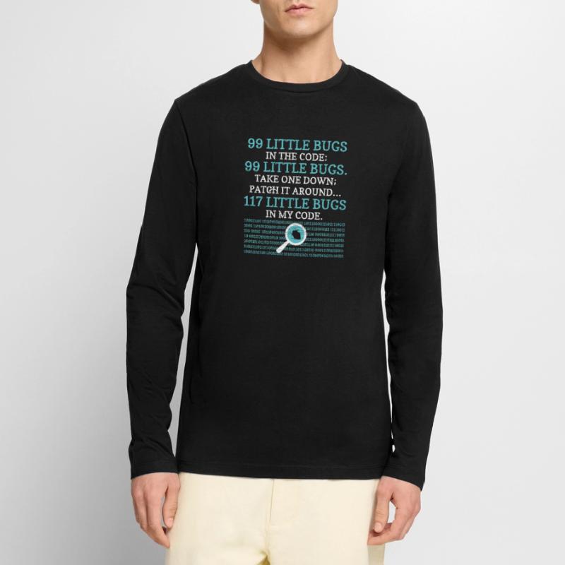 Programmierer Code Coder Männer Premium Bio Langarmshirt
