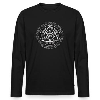 Les anciens étaient Les anciens seront le mythe de Thulhu - T-shirt manches longues Premium bio Homme - noir - Devant - Nico (187cm)
