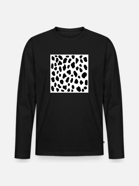 dalmatien - T-shirt manches longues Premium bio Homme - noir