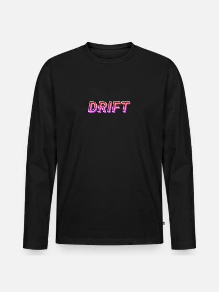 Drift Drifter - Männer Premium Bio Langarmshirt - Schwarz