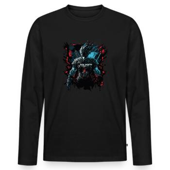 Gaming Soldier - Console de jeux vidéo PC Gamer - T-shirt manches longues Premium bio Homme - noir - Devant - Nico (187cm)
