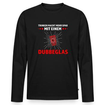 Schorle Pfälzer Pälzer Geschenk - Männer Premium Bio Langarmshirt - Schwarz - Vorne - Nico (187cm)