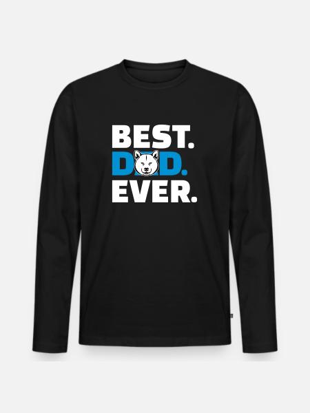 Akita - Men's Premium Organic Long Sleeve Shirt - black