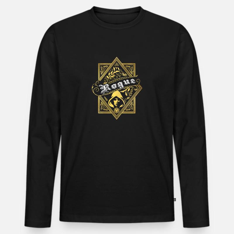 Rogue Rogue RPG-Charakterklassen - Männer Premium Bio Langarmshirt - Schwarz