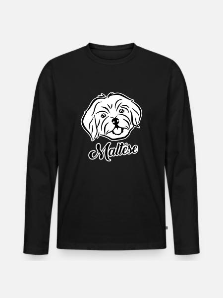 Bichon - T-shirt manches longues Premium bio Homme - noir