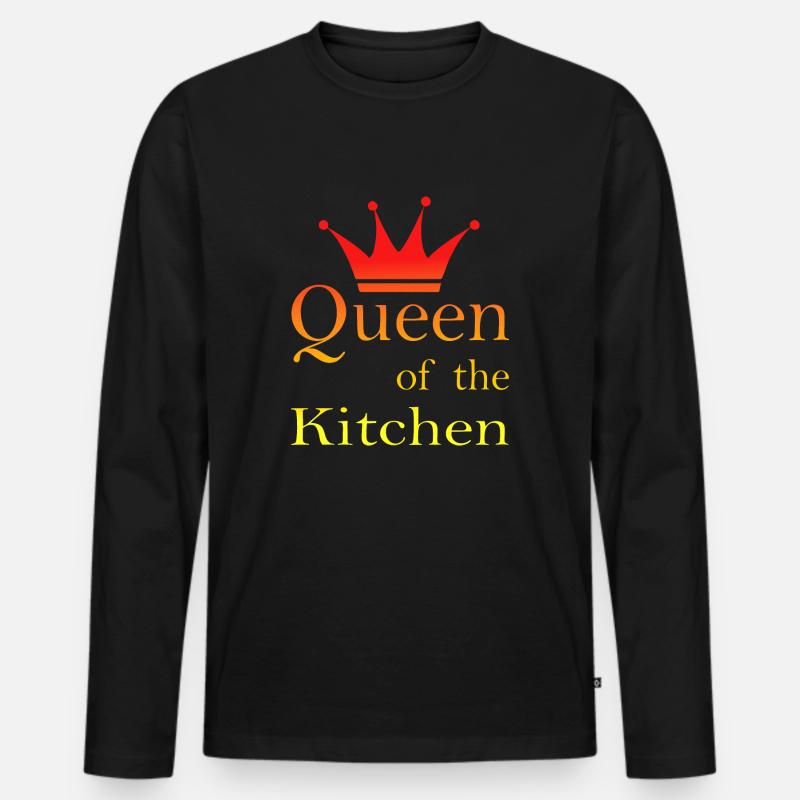 Kochen Koch backen Food Kitchen - Männer Premium Bio Langarmshirt - Schwarz