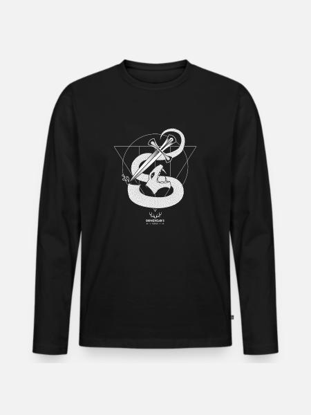SNAKEHEAD - Men's Premium Organic Long Sleeve Shirt - black