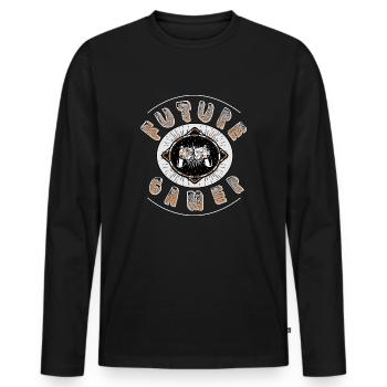 Futur joueur - T-shirt manches longues Premium bio Homme - noir - Devant - Nico (187cm)