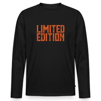 EDITION LIMITÉE - EDITION LIMITÉE - PIÈCE UNIQUE - T-shirt manches longues Premium bio Homme - noir - Devant - Nico (187cm)