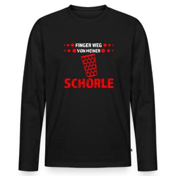 Schorle Pfälzer Weinschorle Geschenk - Männer Premium Bio Langarmshirt - Schwarz - Vorne - Nico (187cm)
