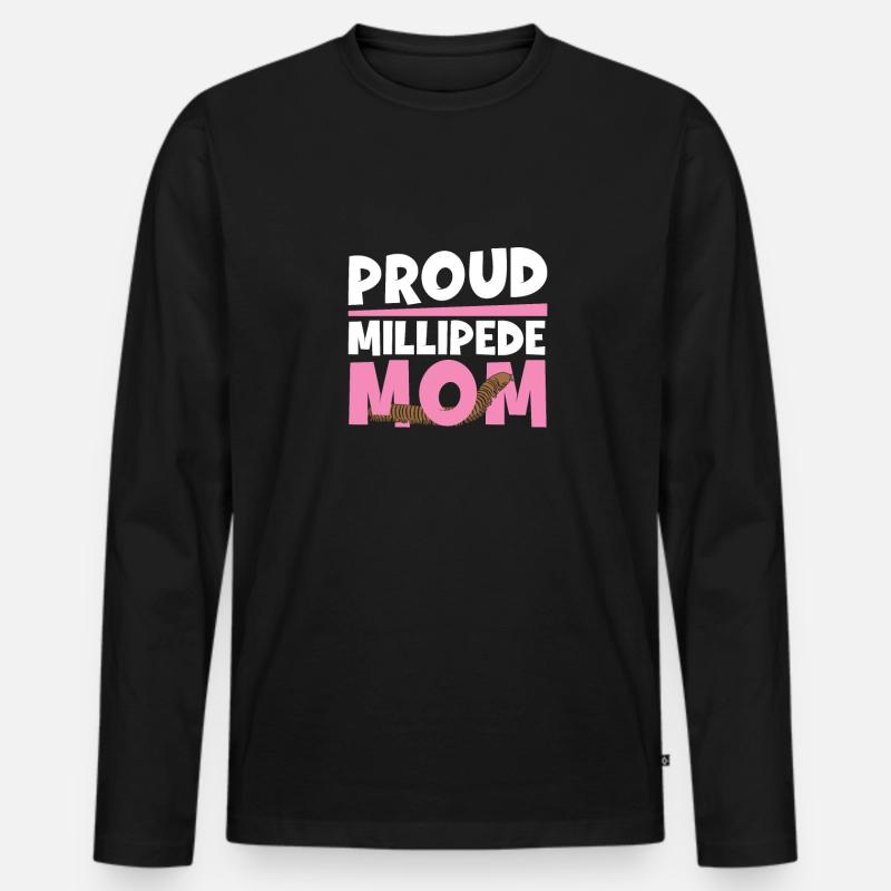 Fantastische Tausendfüßlermutter für einen - Männer Premium Bio Langarmshirt - Schwarz