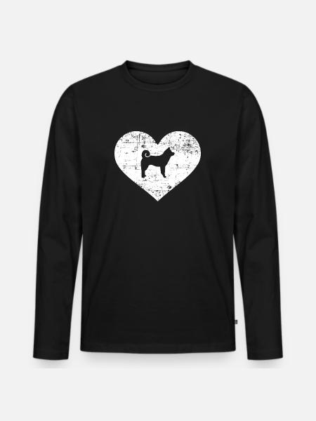 Akita - Men's Premium Organic Long Sleeve Shirt - black