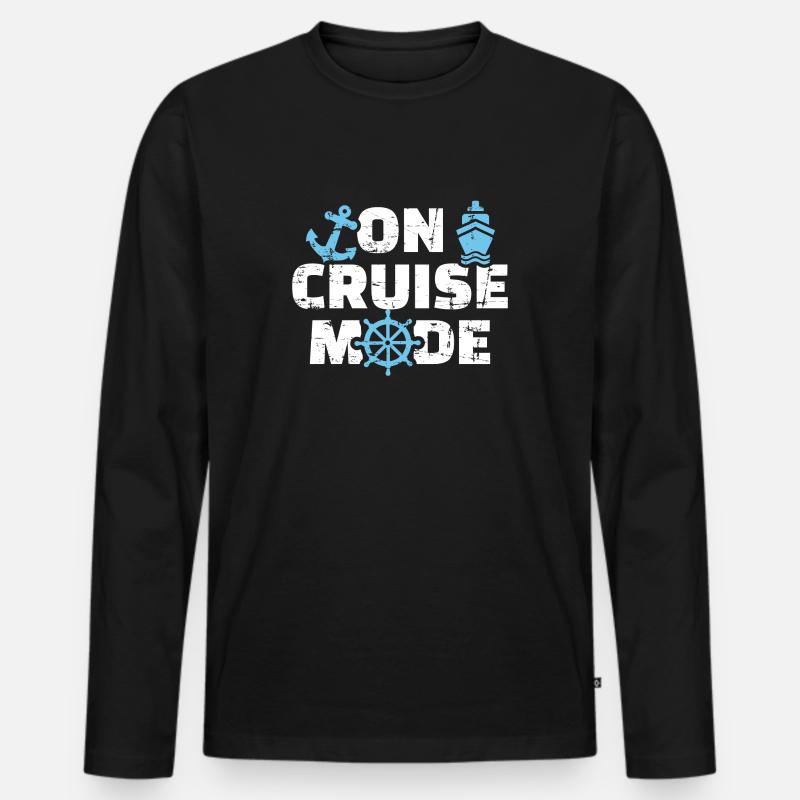 Kreuzfahrt - Männer Premium Bio Langarmshirt - Schwarz