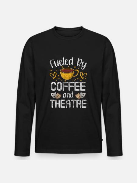 Theatre Scene Broadway - Men's Premium Organic Long Sleeve Shirt - black