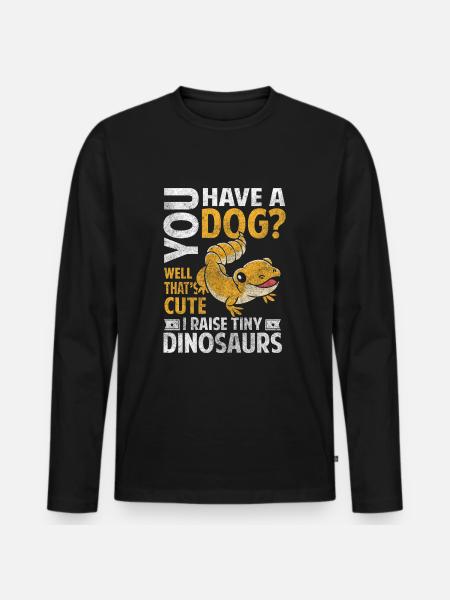 Geckos Tropical Terraristics - Men's Premium Organic Long Sleeve Shirt - black
