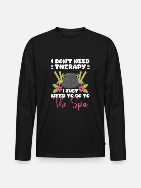 Relaxation Relax Holiday Yoga - Men's Premium Organic Long Sleeve Shirt - black
