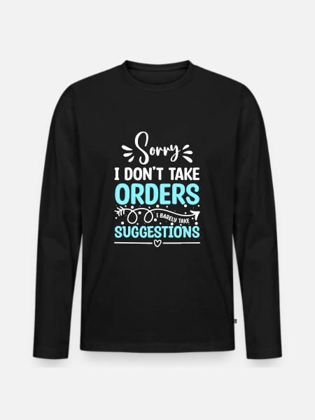 Service Gastronomy Cocktail - Men's Premium Organic Long Sleeve Shirt - black