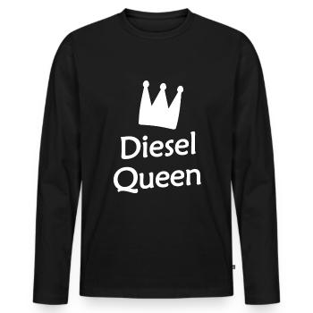 Königin der Autofahrer - Männer Premium Bio Langarmshirt - Schwarz - Vorne - Nico (187cm)