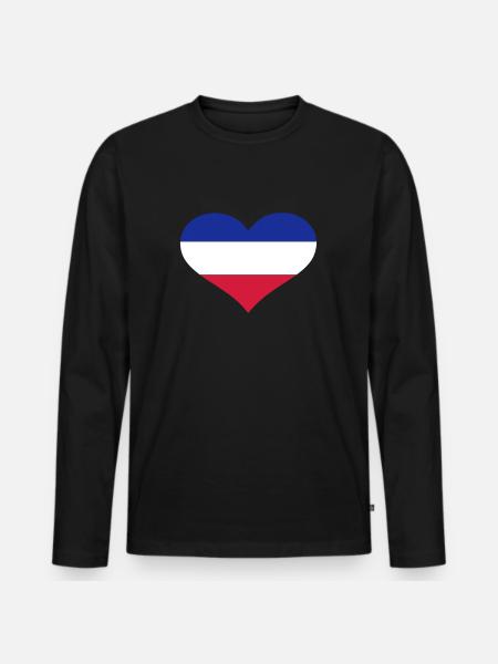 Pays-Bas - T-shirt manches longues Premium bio Homme - noir