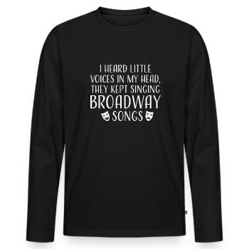 Theater Broadway-Musical Geschenk - Männer Premium Bio Langarmshirt - Schwarz - Vorne - Nico (187cm)