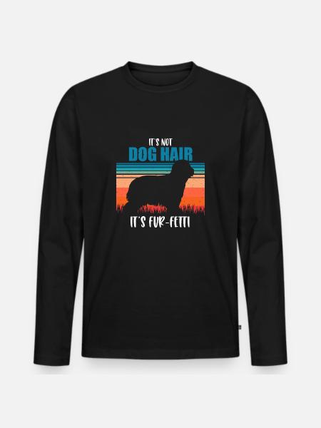 Collie barbu - T-shirt manches longues Premium bio Homme - noir