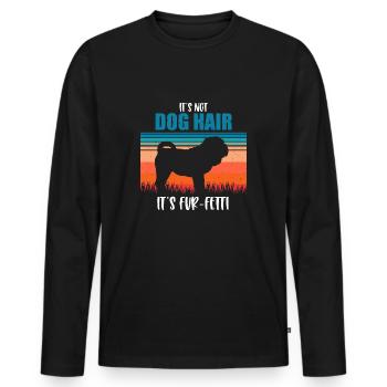 Shar Pei - Männer Premium Bio Langarmshirt - Schwarz - Vorne - Nico (187cm)