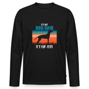 Cirneco dell Etna - Männer Premium Bio Langarmshirt - Schwarz - Vorne - Nico (187cm)