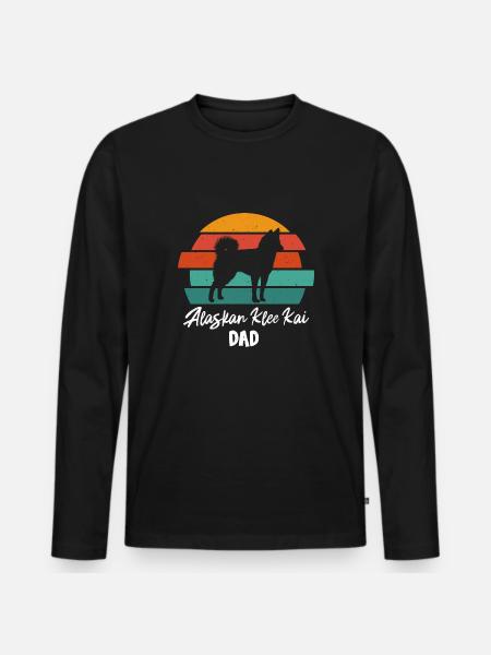 Alaskan Clover Wharf - Men's Premium Organic Long Sleeve Shirt - black