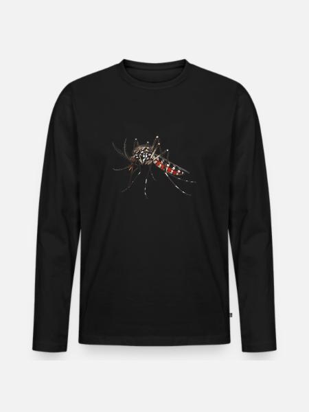 Tiger mosquito - Men's Premium Organic Long Sleeve Shirt - black