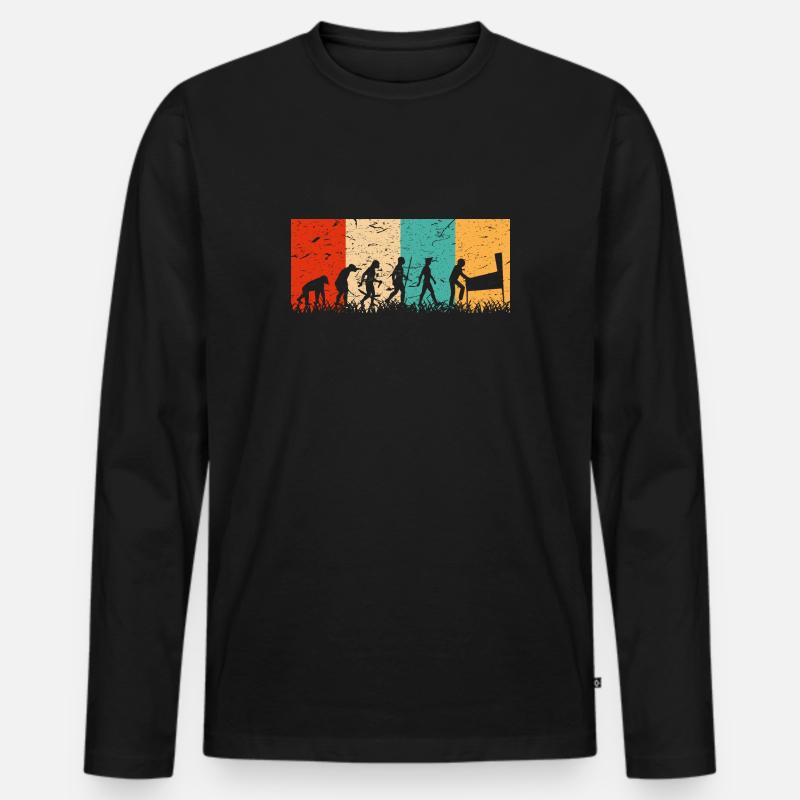 Flipperautomat Entwicklung Pinball Evolution - Männer Premium Bio Langarmshirt - Schwarz
