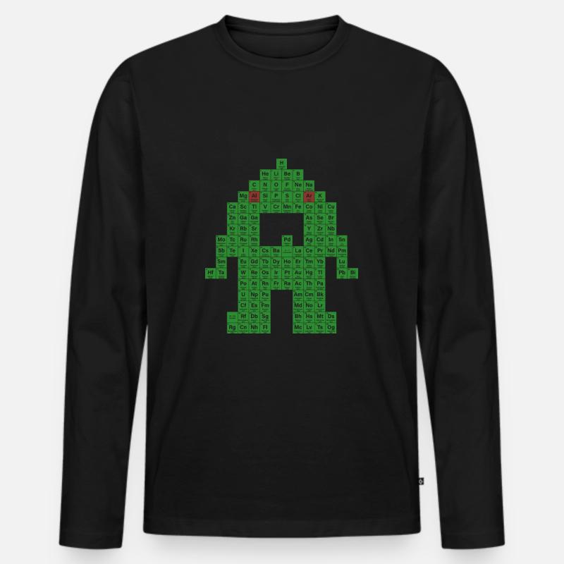 Periodensystem - Männer Premium Bio Langarmshirt - Schwarz